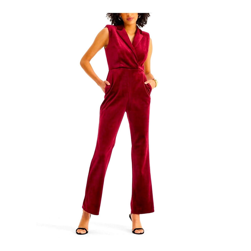Sleeveless Blazer Jumpsuit EXPRESS